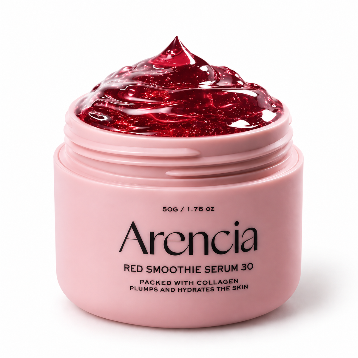 ARENCIA – Fresh Red Smoothie Serum 30 50 g – Noční sérum s niacinamidem, arbutinem a peptidy