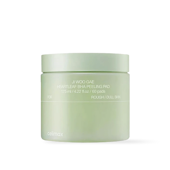 CELIMAX – Ji Woo Gae Heartleaf BHA Peeling Pad 125 ml – exfoliační tamponky s BHA pro čisté póry a zklidnění pleti
