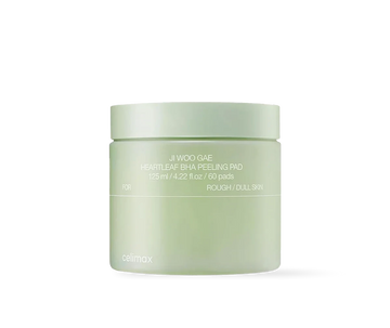 CELIMAX – Ji Woo Gae Heartleaf BHA Peeling Pad 125 ml – exfoliační tamponky s BHA pro čisté póry a zklidnění pleti
