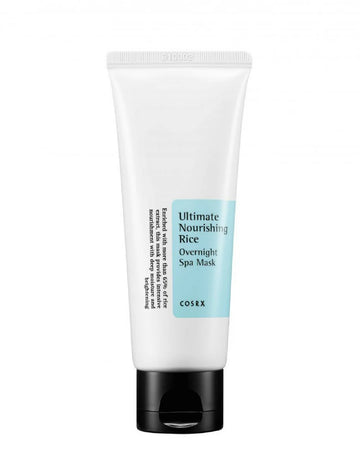 COSRX - Ultimate Nourishing Rice Overnight Spa Mask 60 ml – Vyživující noční maska s rýžovým extraktem pro hydrataci a rozjasnění pleti
