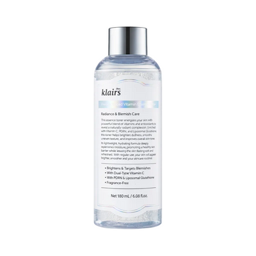 DEAR, KLAIRS - Freshly Juiced Vitamin Essence Toner 180 ml – Rozjasňující hydratační toner s vitaminem C a niacinamidem