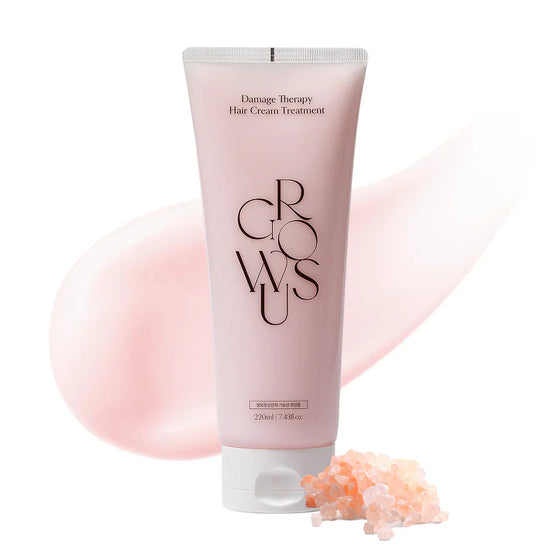 GROWUS – Damage Therapy Hair Cream Treatment EX 220 g – Regenerační maska / kůra a kondicionér pro poškozené vlasy