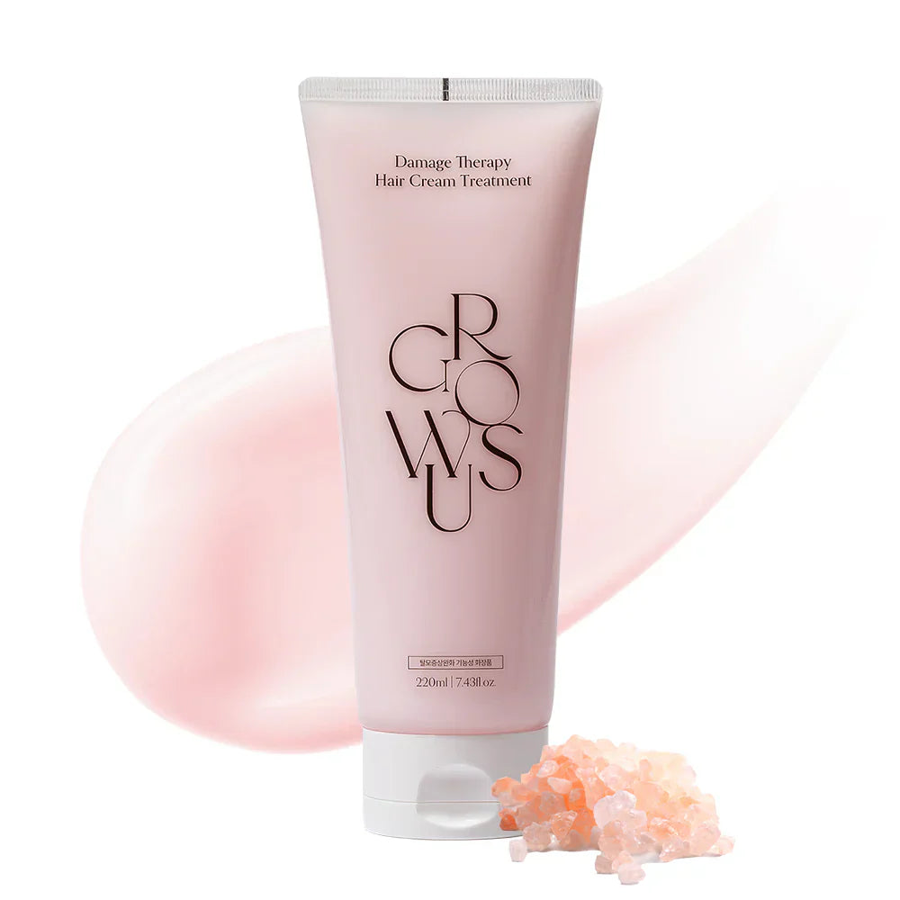 GROWUS – Damage Therapy Hair Cream Treatment EX 220 g – Regenerační maska / kůra a kondicionér pro poškozené vlasy