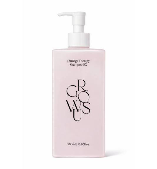 GROWUS – Damage Therapy Shampoo EX 500 ml – Regenerační šampon pro poškozené vlasy