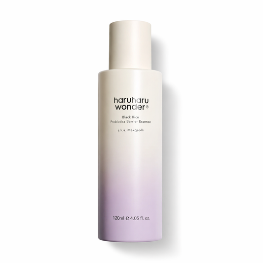 Haruharu Wonder – Black Rice Probiotics Barrier Essence 120 ml – Regenerační esence s probiotiky pro posílení kožní bariéry
